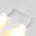 Светильник на основании General Lighting Systems, Башня, 50 Вт, GU10, на 2 лампочки, IP20, d5.5х10х10 см, боковое рассеивание, Спот, белый, 661833 - фото 2