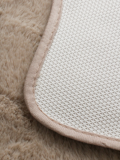 Коврик интерьерный 0.8х1.2 м, Silvano, прямоугольный, белый, искусственный мех, Y4-11724