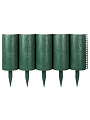 Забор декоративный пластмасса, Мастер сад, Садовый конструктор, 21х300 см, зеленый