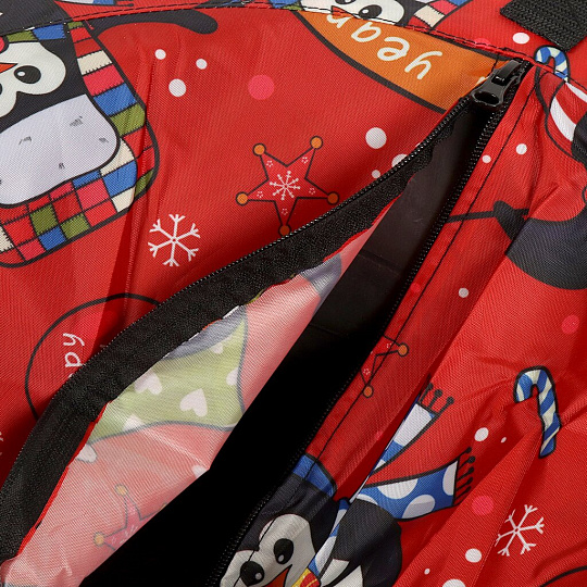 Санки-ватрушка Fani Sani, Пингвин, 80 см, 80 кг, с буксировочным тросом, с ручками