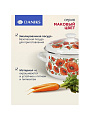 Набор посуды эмалированная сталь, 6 предметов, кастрюли 2, 3, 4 л, Daniks, Маковый цвет-1 - фото 3