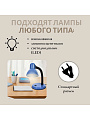 Светильник настольный на подставке, E27, 60 Вт, черный, абажур синий, Lofter, 203В-blu/270790 - фото 6