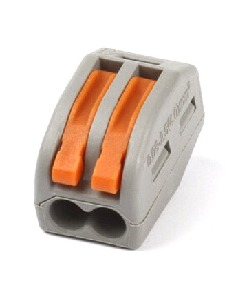 Клемма монтажная, 2 отверстия, с рычагами, Smartbuy, SBE-cwcc-2