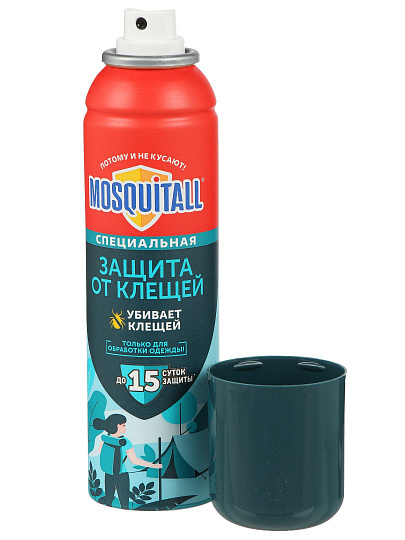 Репеллент от комаров, аэрозоль, дизайн 2018, Mosquitall, Профессиональная защита, 150 мл