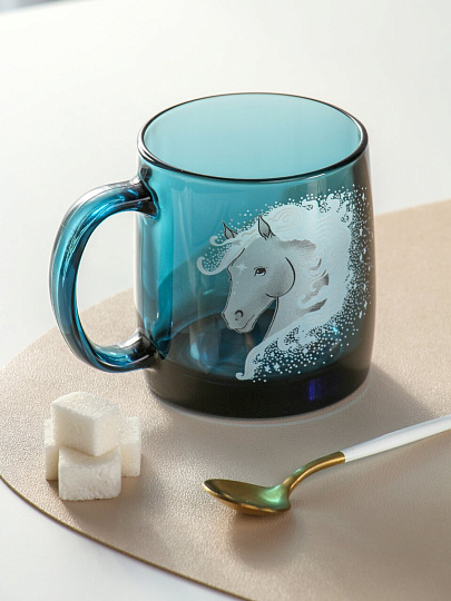 Кружка стекло, 380 мл, Нордик Лондон Топаз Звездный Конь, Luminarc, O0657