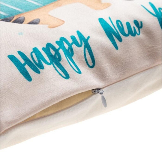 Наволочка декоративная Этель, Happy New Year, велюр, 100% полиэстер, 40 х 40 см, 5751315