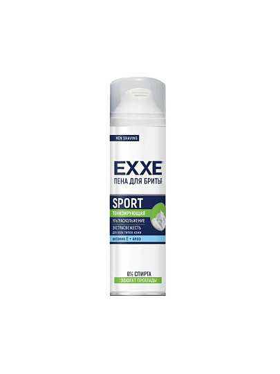 Пена для бритья Exxe, Sport Energy Тонизирующая, 200 мл