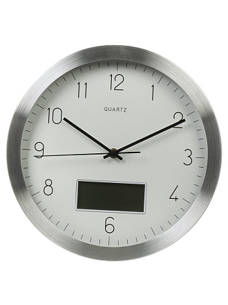 Часы настенные, кварцевые, 30х4.2 см, круглые, EG7764LD-BM212