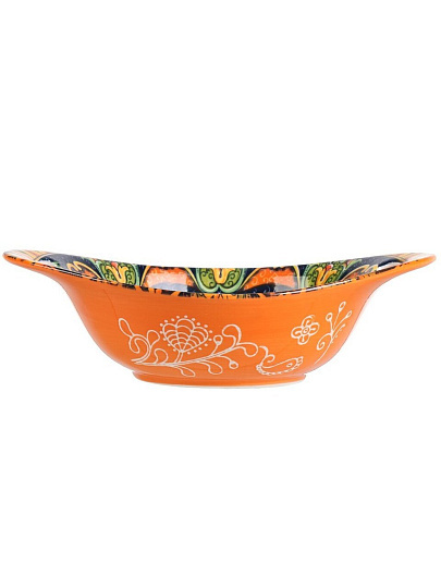 Салатник фарфор, овальный, 22х15.5 см, 0.6 л, с ручками, Arabesque, Nouvelle Home, 0860230