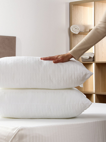 Подушка 50 х 70 см, полиэстер, Bubble, чехол микрофибра, средняя, Майская ночь