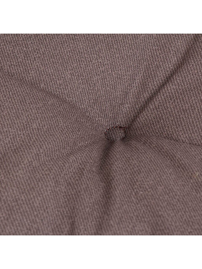 Сиденье мягкое велюр, 40х40 см, кофе, чехол 100% хлопок, Кантри