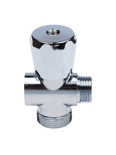 Вентиль для бытовых приборов, 1/2&quot;х3/4&quot;х1/2&quot;, г-ш-ш, трехходовой, AquaLink