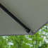 Зонт садовый 3х3 м, серый, с регулировкой высоты и двойным верхом, Green Days - фото 5