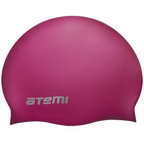 Шапочка для плавания Atemi, силикон, вишневая, SC304, 00000136610