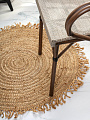 Коврик интерьерный 0.8х0.8 м, круглый, бежевый, эко, джутовый, кисть, 30387 - фото 2