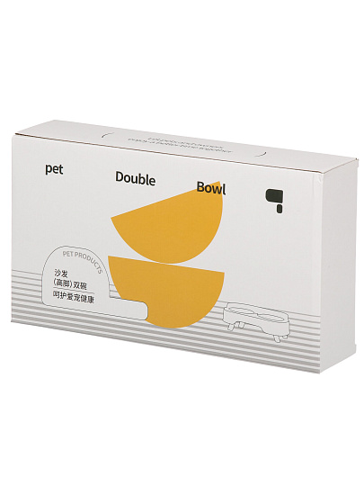Миска для животных Y4-11426, пластик, металл, двойная