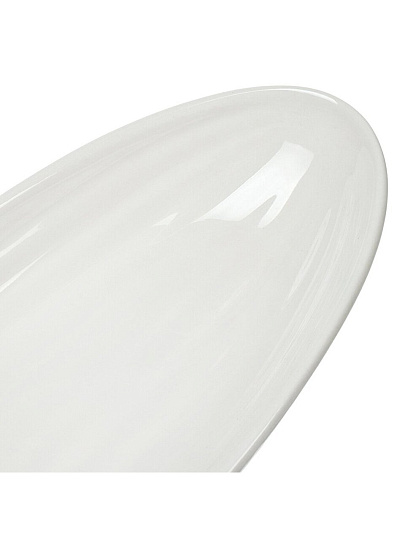 Блюдо керамика, овальное, 30 см, белое, Грейс, Daniks, Y6-6001/Y4-9169