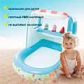 Бассейн надувной Intex, 127х102х99 см, Мороженое, 48672NP, 60 л, с навесом - фото 9