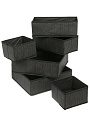 Набор кофров д/хранен, 6 шт (29*29*11-2; 28*13.5*9.8-2; 15*15*10-2), черн клетка, A190050 - фото 3