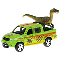 Машина Технопарк, UAZ Pickup Сафари, 12 см, инерционная, открывающиеся двери, PICKUP-DINO - фото 2