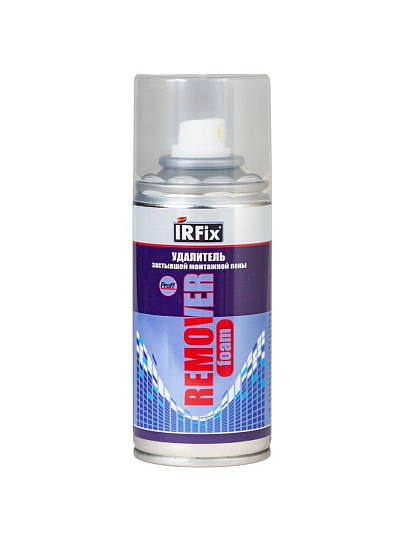 Очиститель от застывшей монтажной пены, Remover foam, 0.15 л, Irfix