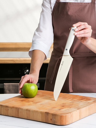 Нож Regent Inox, Becco Bianco, шеф-нож, нержавеющая сталь, 20 см, рукоятка пластик, 93-KN-BB-1