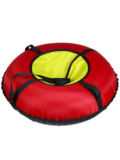 Санки-ватрушка Эконом, 80 см, 70 кг, с буксировочным тросом, с ручками, с клапаном, в ассортименте, УВ-экк-0,8