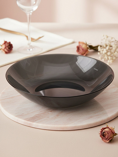 Тарелка суповая, стекло, 20 см, круглая, Marbreeze, Luminarc, X1791