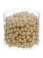 Бусы новогодние пластик, 0.8х500 см, круглые, золотые, SY18ZL-81 G - фото 3
