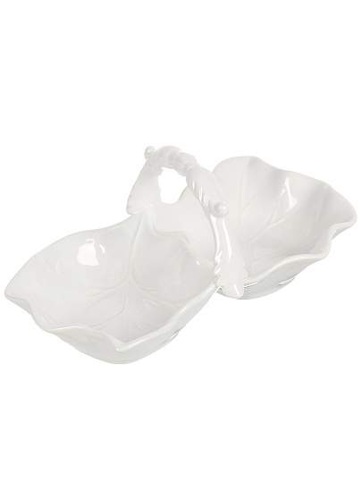 Менажница керамика, 25х13х9.5 см, 2 секции, с ручкой, Lefard, София, 763-094