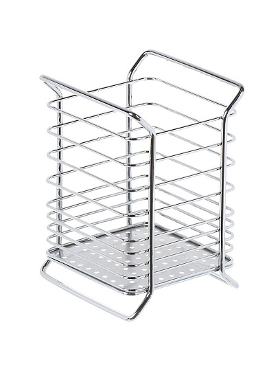 Подставка для столовых приборов, металл, квадратная, 11х11х16 см, Y4-6216