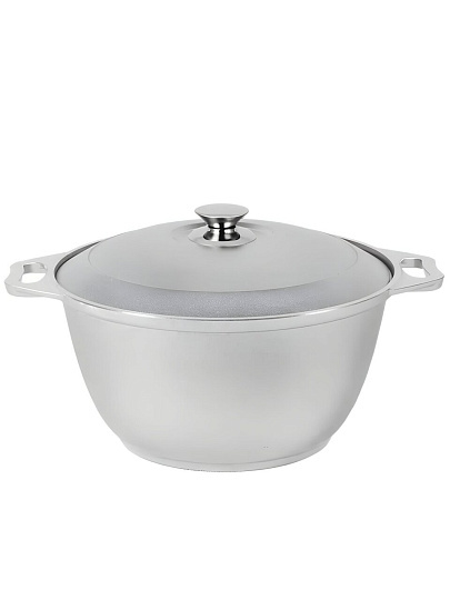 Кастрюля литой алюминий, 2 л, крышка алюминий, Kukmara, К20