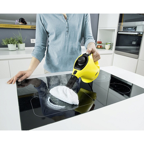 Пароочиститель Karcher, SC 1, 1200 Вт, 200 мл, 3 бар, желтый, 1.516-300.0