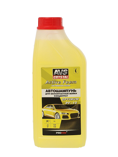 Автошампунь для бесконтактной мойки, AVS, Active Foam, 1 л, A07533S
