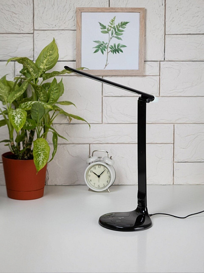 Светильник настольный 10 Вт, черный, Эра, NLED-482-10W-BK, 30х180, Б0041087