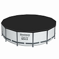 Бассейн каркасный Bestway, 396х122 см, Steel Pro Max, 5618W, фильтр-насос, лестница, тент, 12690 л - фото 5