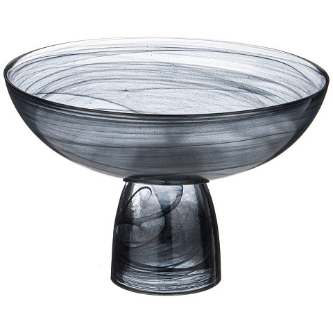 Блюдо стекло, круглое, 21 см, на ножке, Murano, Bronco, 336-188
