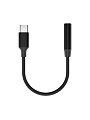 Адаптер-переходник OLMIO, Type-C to AUX Jack, 0.12 м, 3.5, черный, 039799