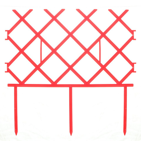 Забор декоративный пластмасса, Палисад, 19х285 см, в ассортименте