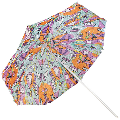 Зонт пляжный 200 см, с наклоном, 8 спиц, металл, Пляжная тема, LY200-1(273-7)