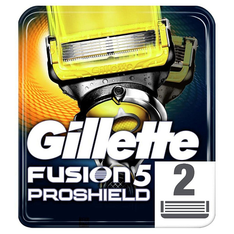 Сменные кассеты для бритв Gillette, Fusion ProShield, для мужчин, 2 шт, GIL-81543450