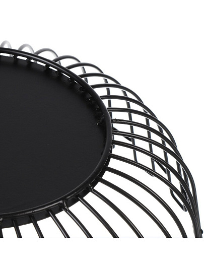 Ваза для фруктов, металл, 27х11.5 см, Y4-8036, черная