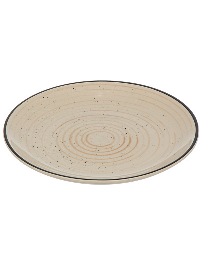 Тарелка десертная, керамика, 19 см, круглая, Фьюжен Миели, Elrington, 225-27023, бежевая