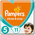 Подгузники детские Pampers, Sleep &amp;amp; Play Junior, р. 5, 11 - 16 кг, 11 шт, унисекс