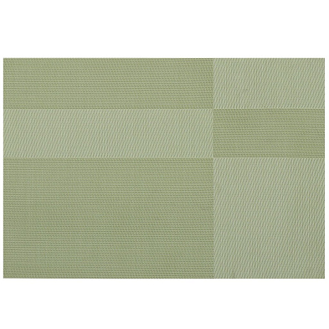 Салфетка сервировочная полимер, 45х30 см, прямоугольная, зеленая, Y3-1124