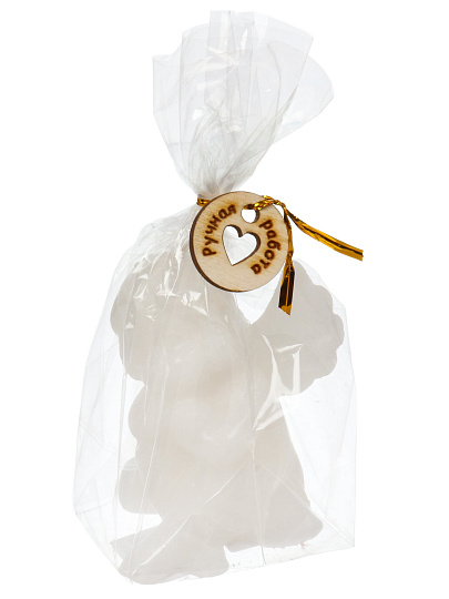 Свеча декоративная 9.5х7 см, белая, Ангелочек, 28 0350 0200