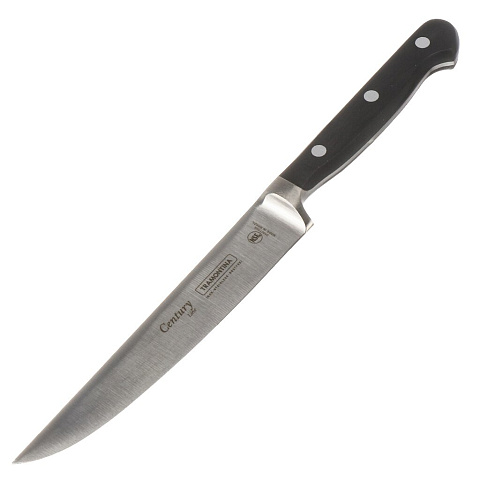 Нож кухонный Tramontina, Century, универсальный, нержавеющая сталь, 15 см, рукоятка пластик, 24007/106-TR