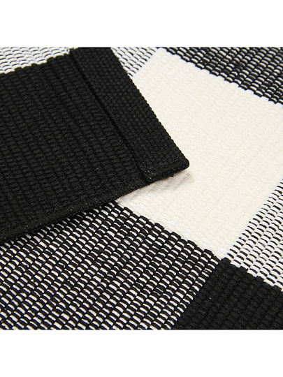 Коврик 0.6х0.9 м, прямоугольный, серый, хлопковый, Y4-6807