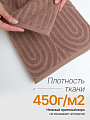 Полотенце банное 50х90 см, 100% хлопок, 450 г/м2, Телла, Silvano, коричневое, Турция - фото 3