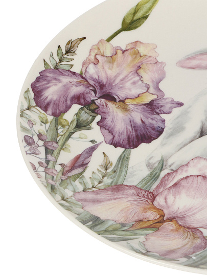 Тарелка обеденная, фарфор, 27 см, круглая, Irises, Lefard, 425-138